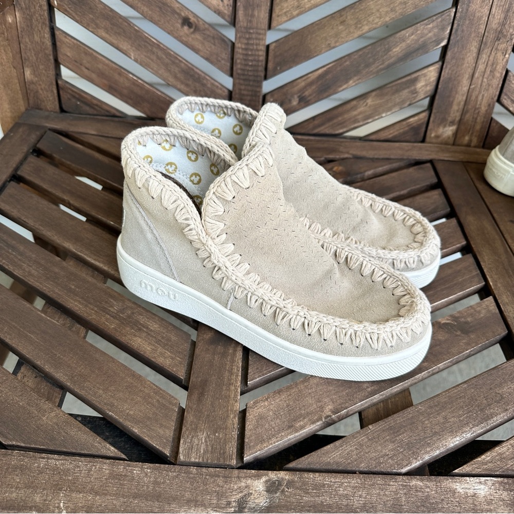 Mou Light Beige Ankle Boot Sneaker
